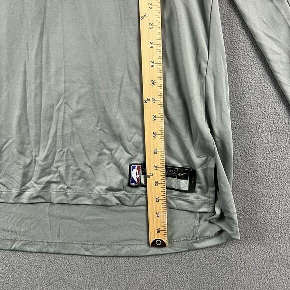 Nike Shirt Mens XL Tall Gray Sacramento Kings Dri-Fit Long Sleeve Team Issued - Picture 10 of 10